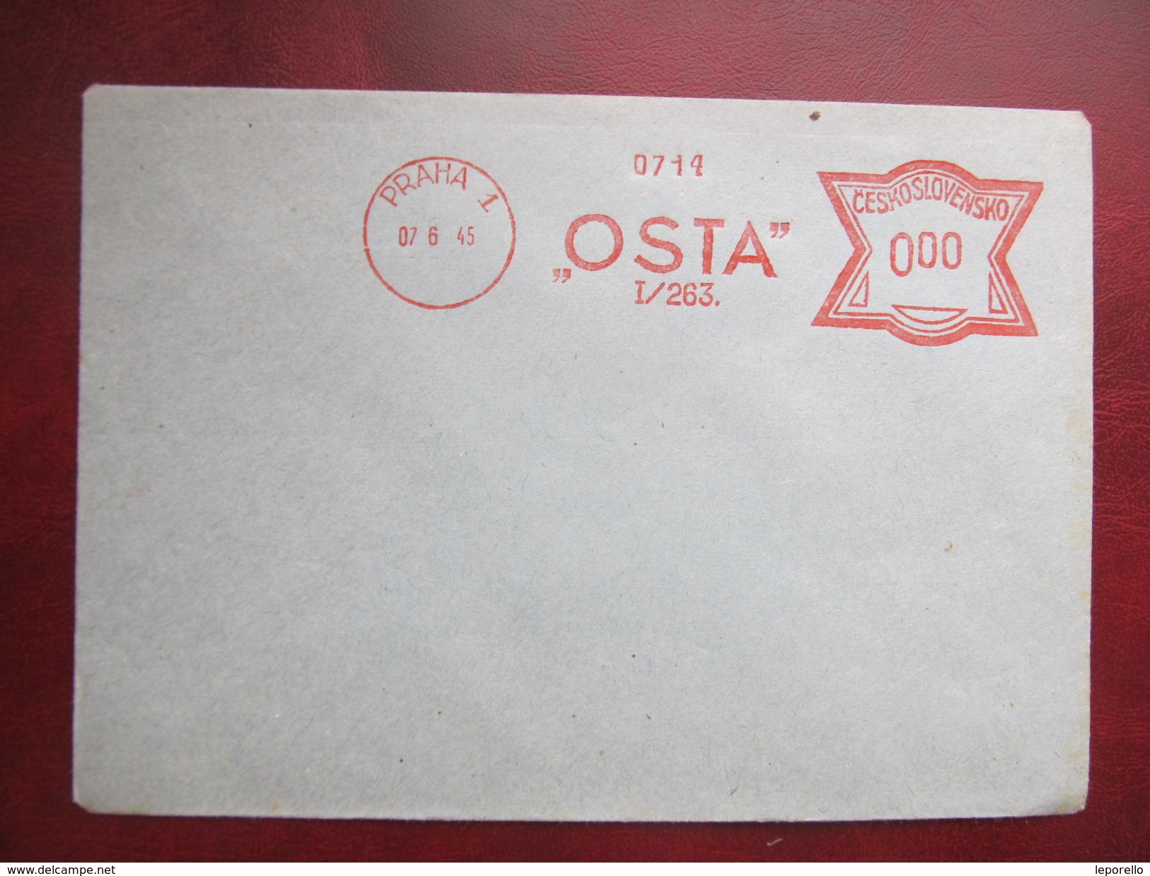 BRIEF Praha 1 OSTA 1945 Frankotype Freistempel Postfreistempel /// N3063 - Lettres & Documents