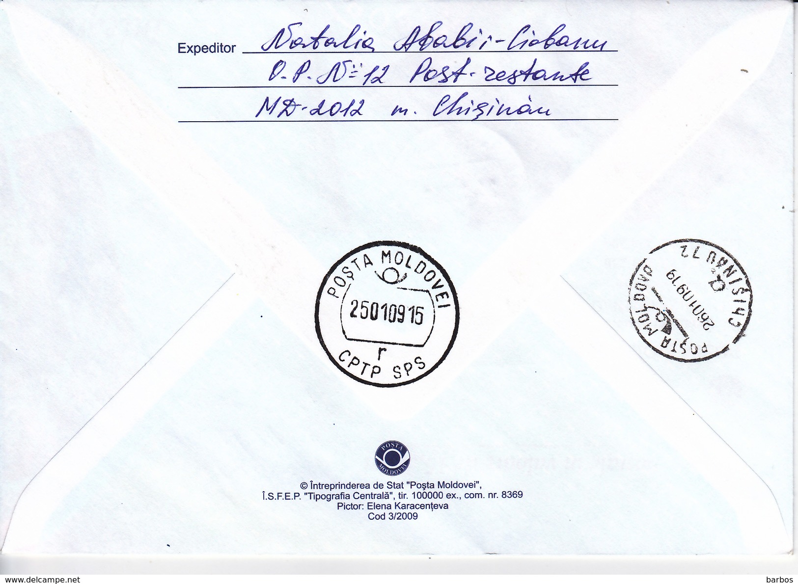 MOLDOVA ,  MOLDAVIE  2009 , 650 Years - Moldovan State , The King  Bogdan I  Voda , History ,  Pre-paid Envelope ; FDC. - Moldova