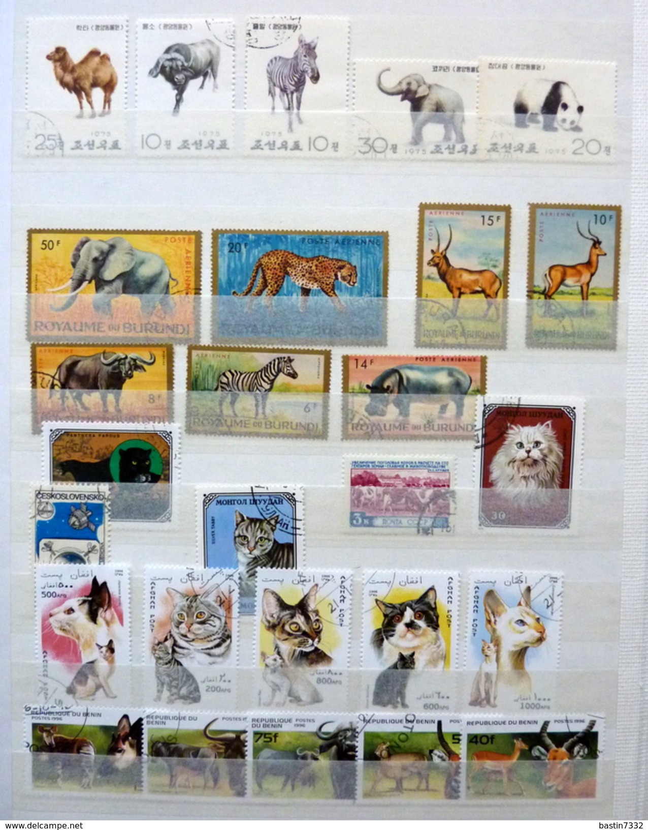 World motiv/motief/motive/thema/thematics/animals/tiere collection in 4 stockbooks