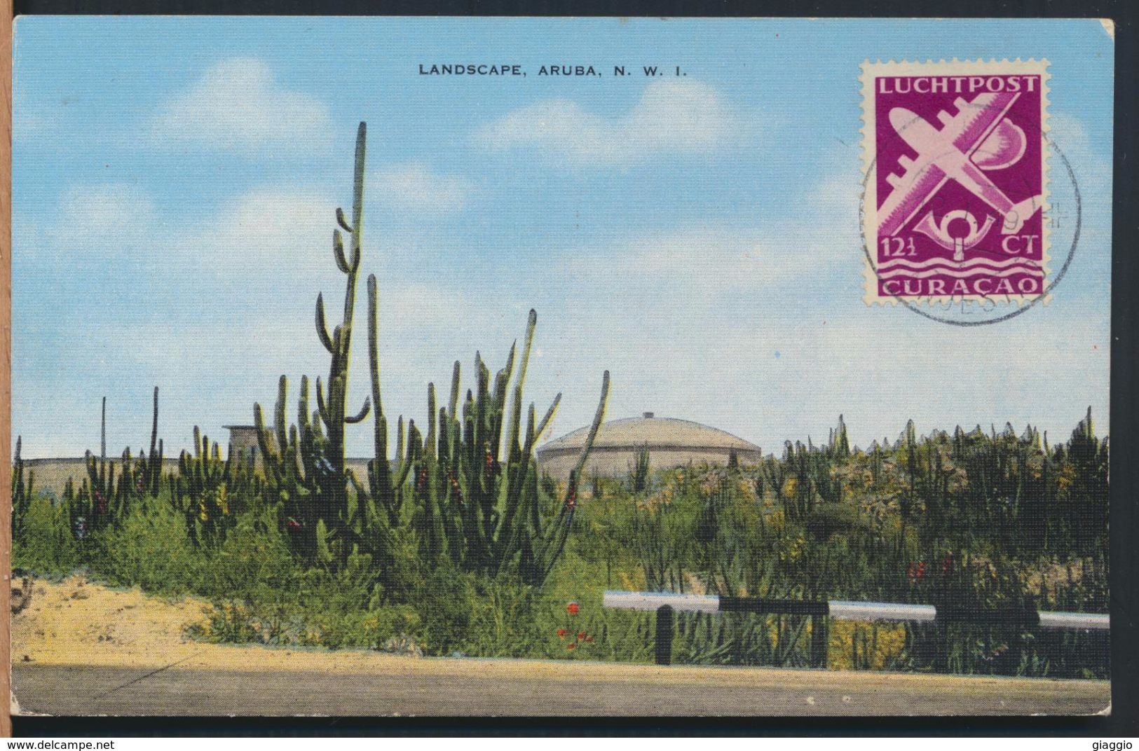 °°° 8248 - ARUBA - LANDSCAPE - 1949 With Stamps °°° - Aruba