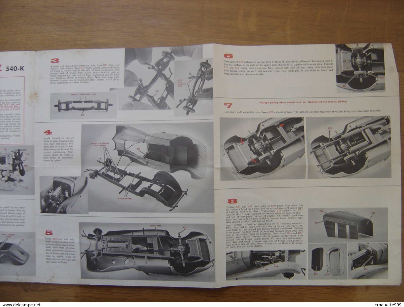 Notice Prospectus Brochure De Montage MERCEDES BENZ 1963 Monogram AUTOMOBILE - Other & Unclassified