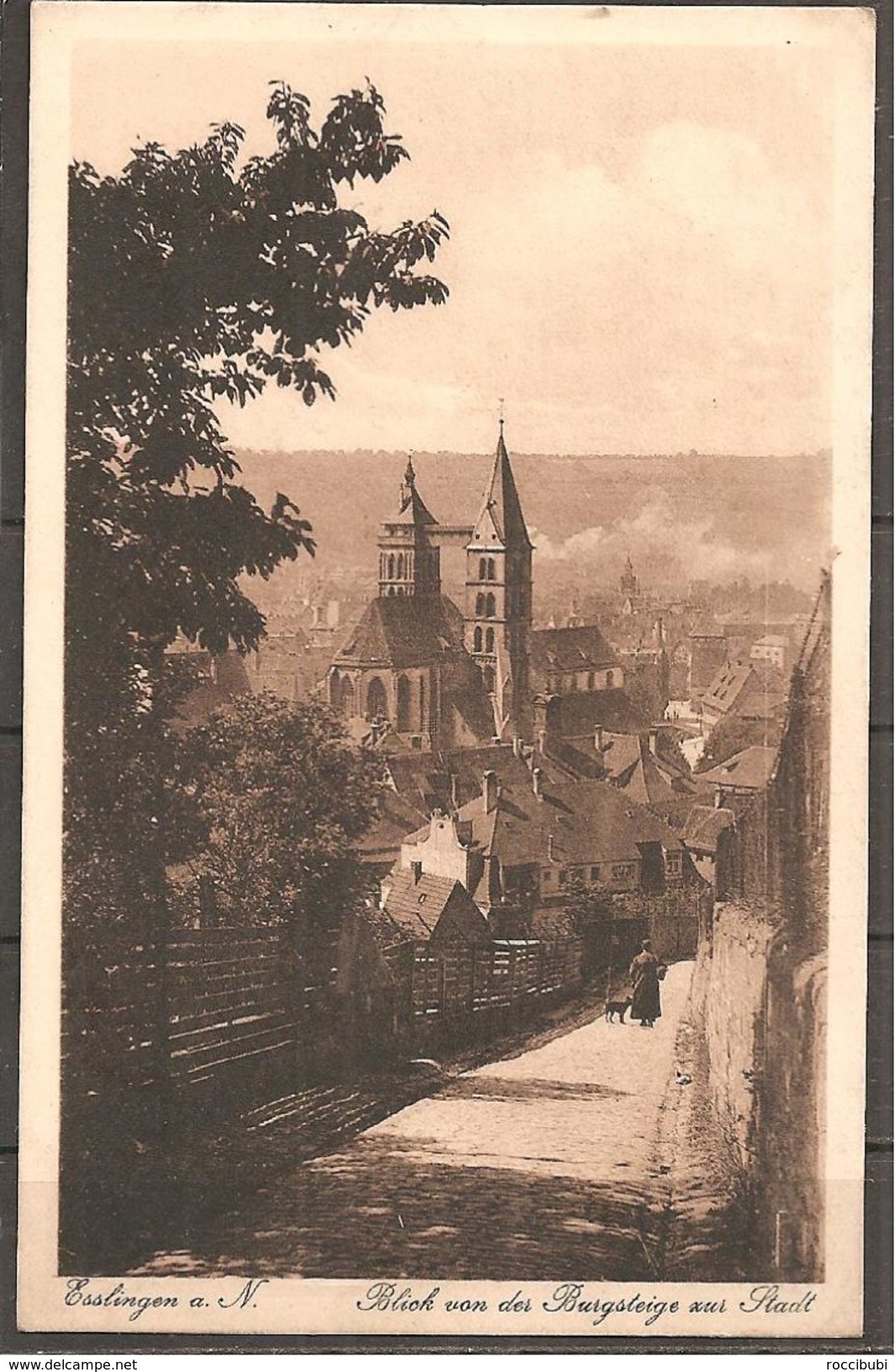 Esslingen, Blick Von Der Burgsteige Zur Stadt - Esslingen