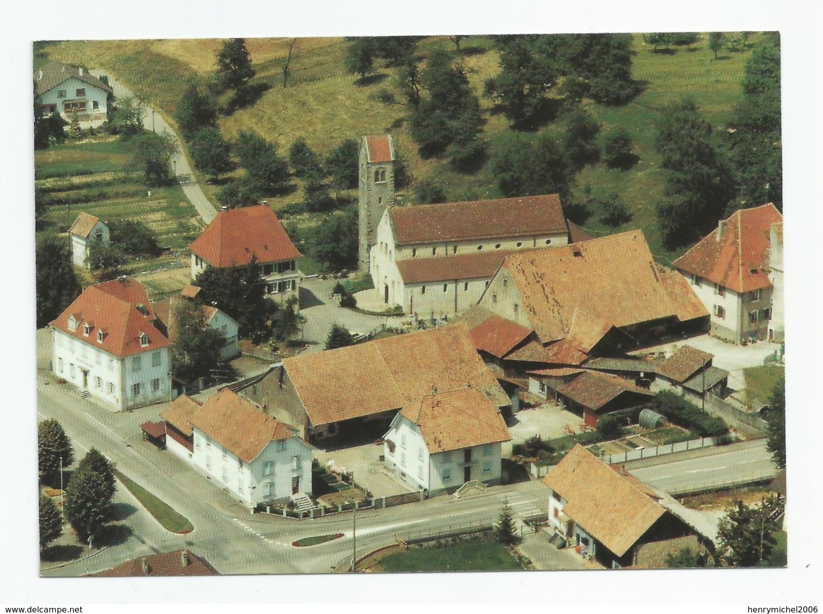 68 Haut Rhin - Felbach Son église Du 12 Eme Siècle Ed Air Photo - Other & Unclassified