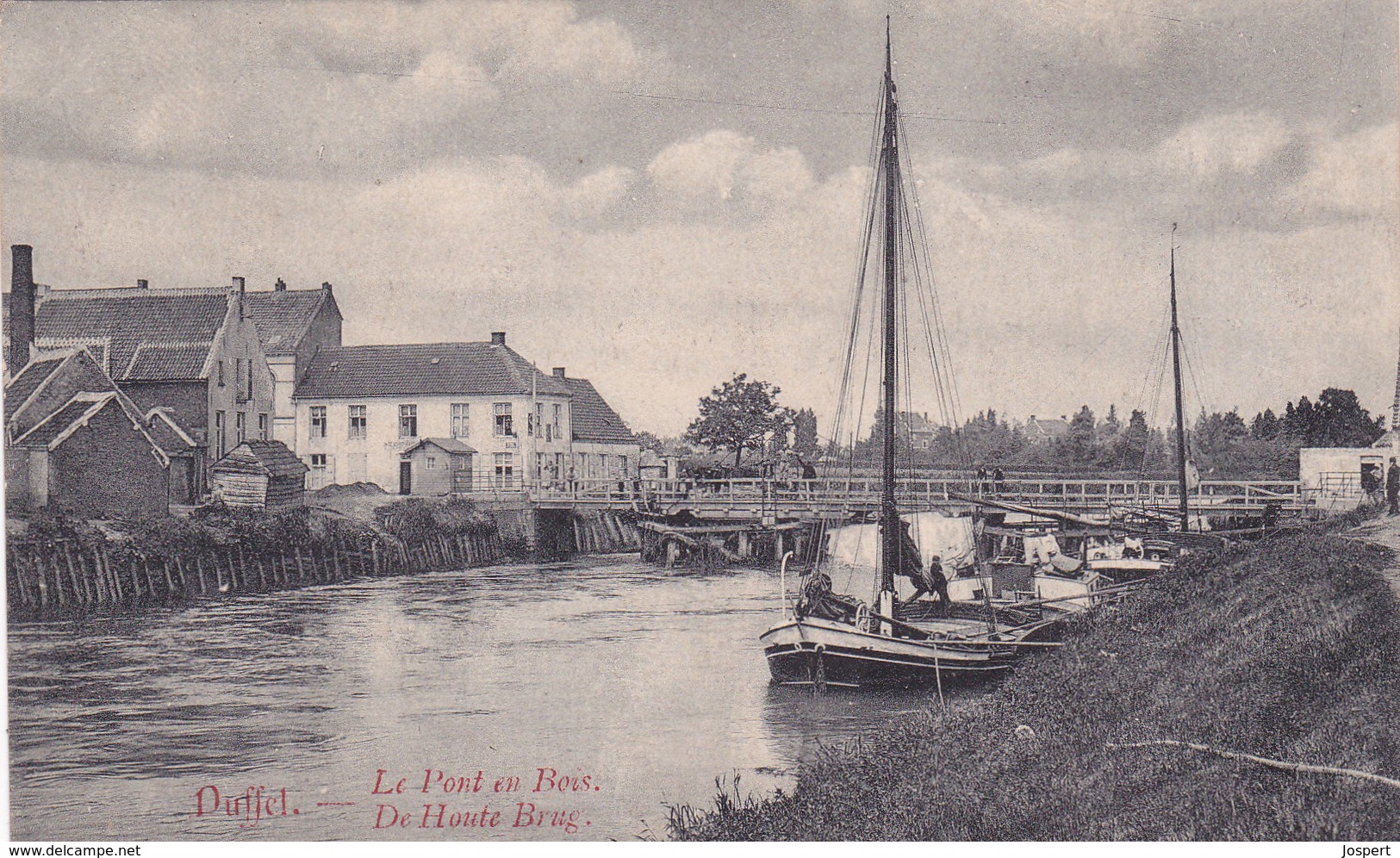 Duffel, Le Pont En Bois,  2 Scans - Duffel