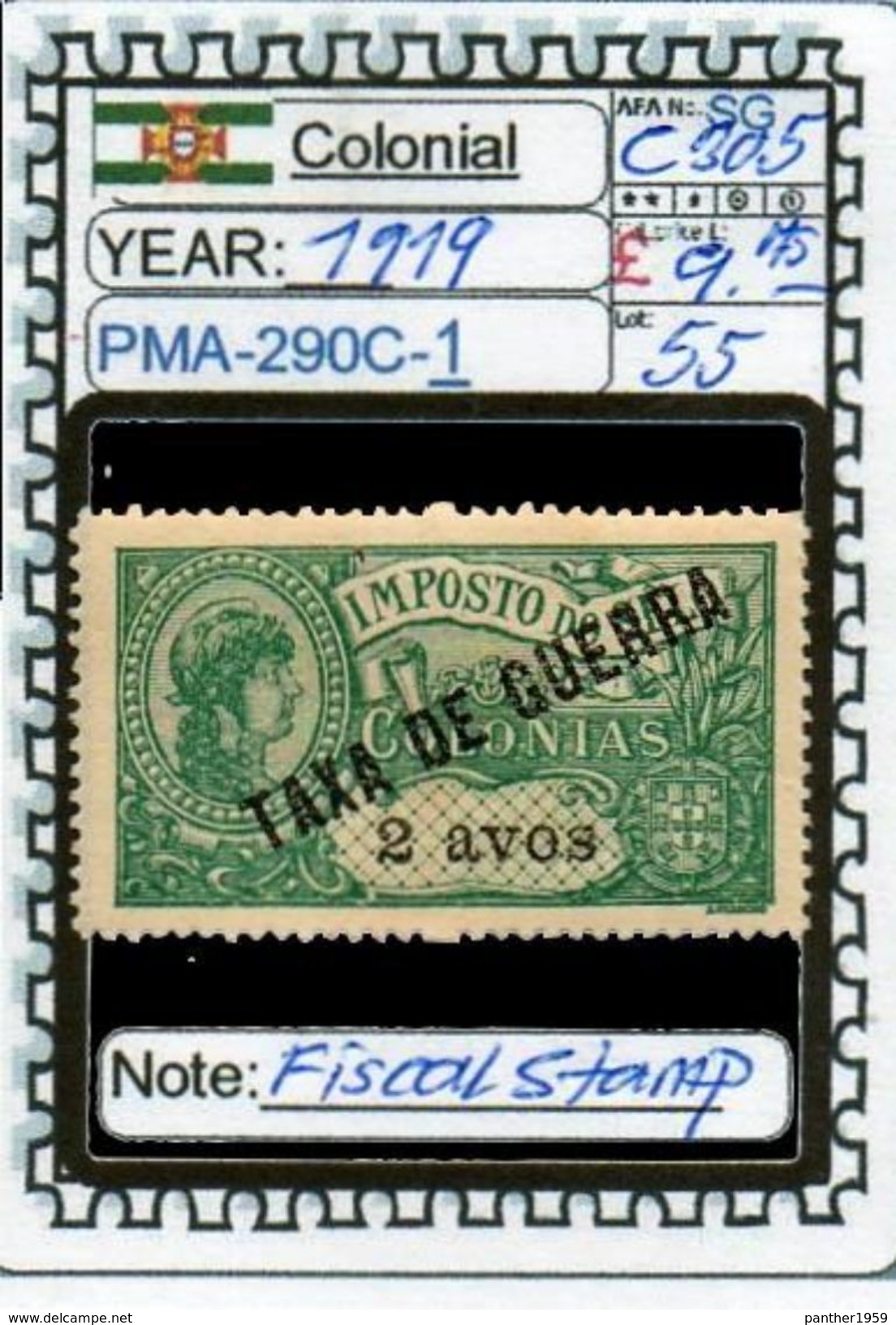 EUROPE:PORTUGAL#ASIA COLONIAL#MACAO#CLASSIC# (PMA-290C-1) (55) - Altri & Non Classificati