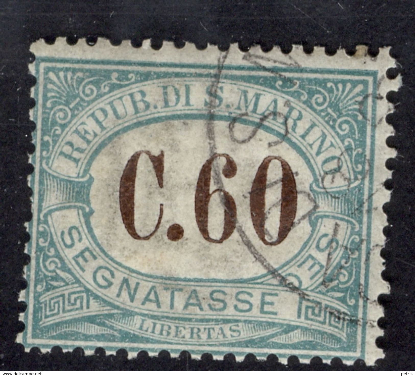 San Marino 1897 Segnatassa C 60 - Lot. 4627 - Segnatasse