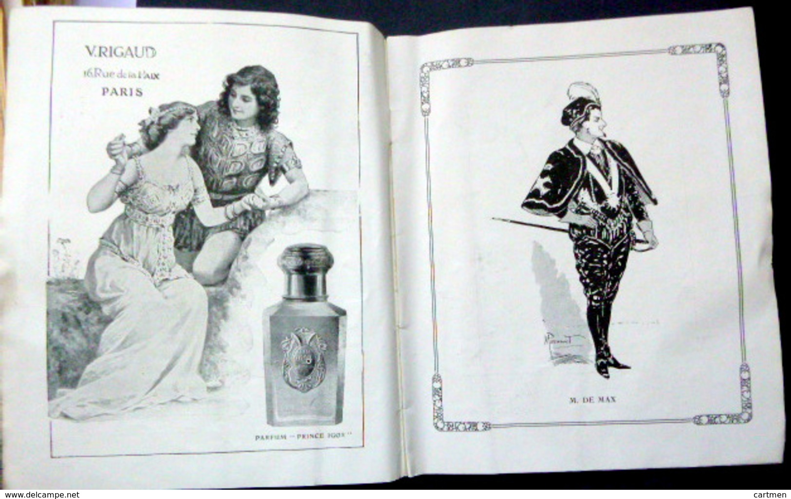 PROGRAMME THEATRE SARAH BERNHARDT  LA DAME DE MONSOREAU BELLE COMPOSITION DE NEUMON  8 PAGES - Programmes