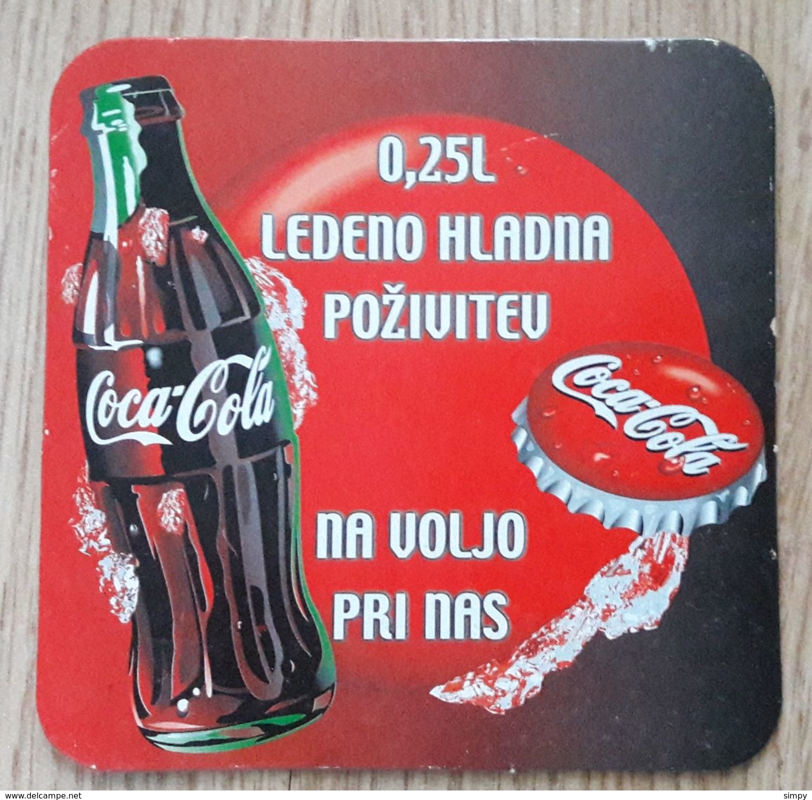 Coca Cola COASTER  Slovenia - Sottobicchieri Di Birra