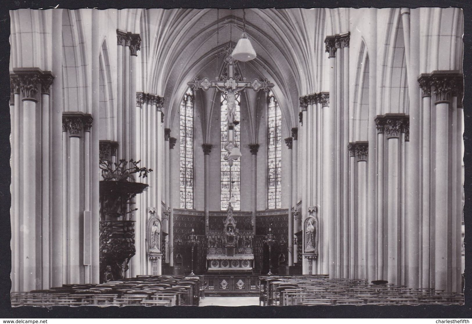 4 Mooie Kaarten RUMST - ( Antwerpen ) - Kerk Binnen ( 2x) En Buiten  En Missiehuis - 2 Scans - Rumst