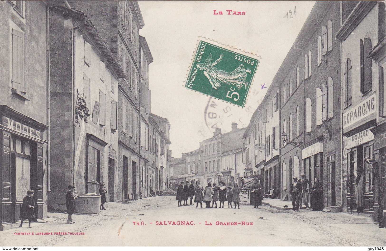 SALVAGNAC  La Grande Rue  ( Plan Animé ) - Valence D'Albigeois