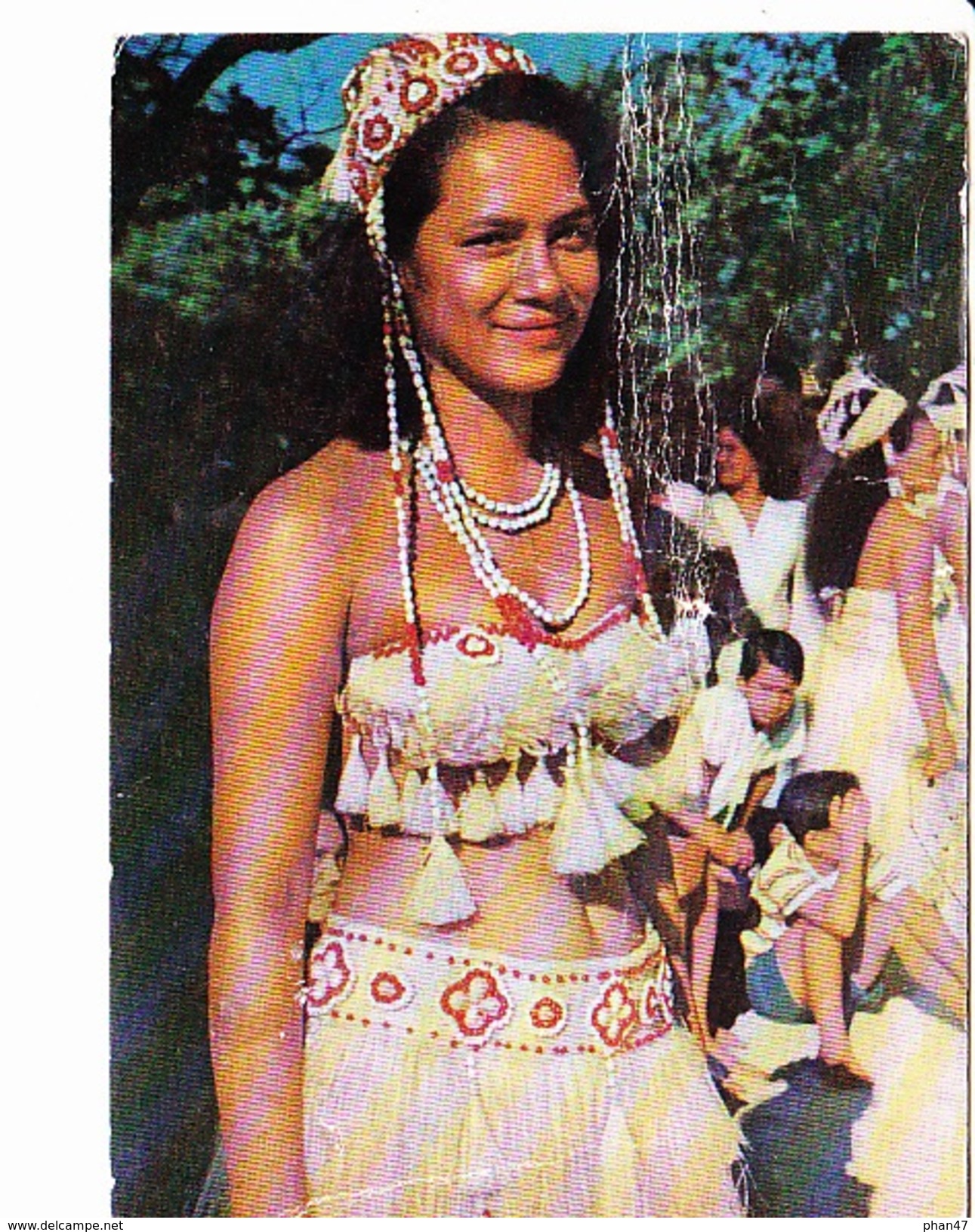 TAHITI, Jeune Fille En Costume De Danse, Enfants,Photo C. Landry, Ed. ? 1960 Environ - Tahiti