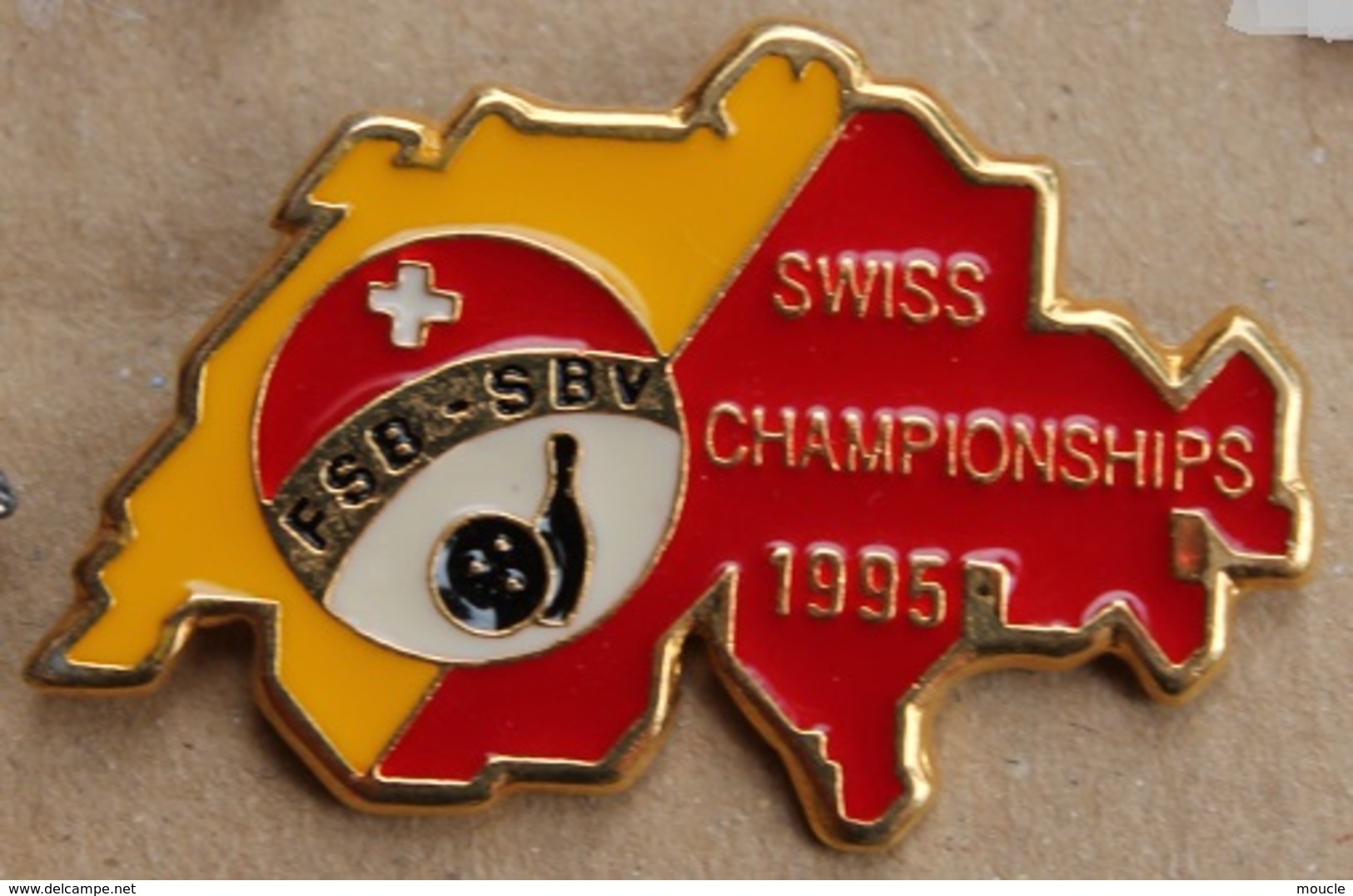 SWISS CHAMPIONSHIPS 1995 - CHAMPIONNAT SUISSE DE BOWLING 1995 - FEDERATION - FSB - SBV - BOULE - QUILLE -   (ROUGE) - Bowling