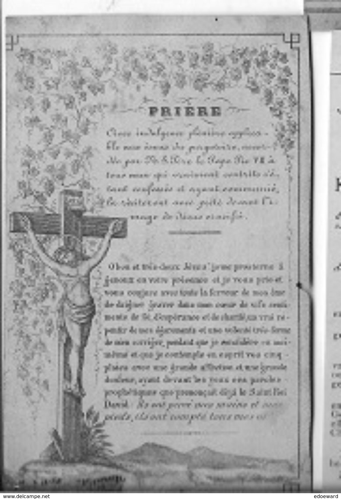 DEV 6A  ° HONINNES 1804? + BEAURAING 1892    FRANCOIS GOFFART       CURE DE BEAURAING - Godsdienst & Esoterisme