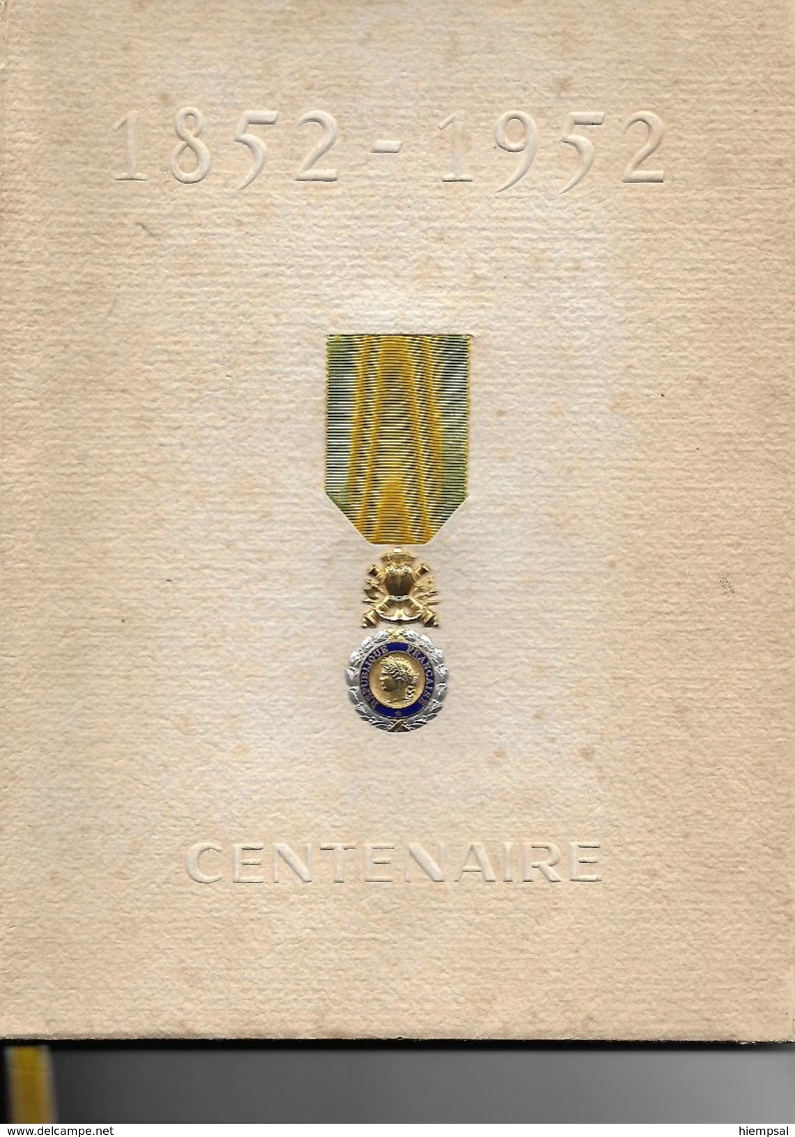 Centenaire De La Médaille Militaire 1852-1952 - Français