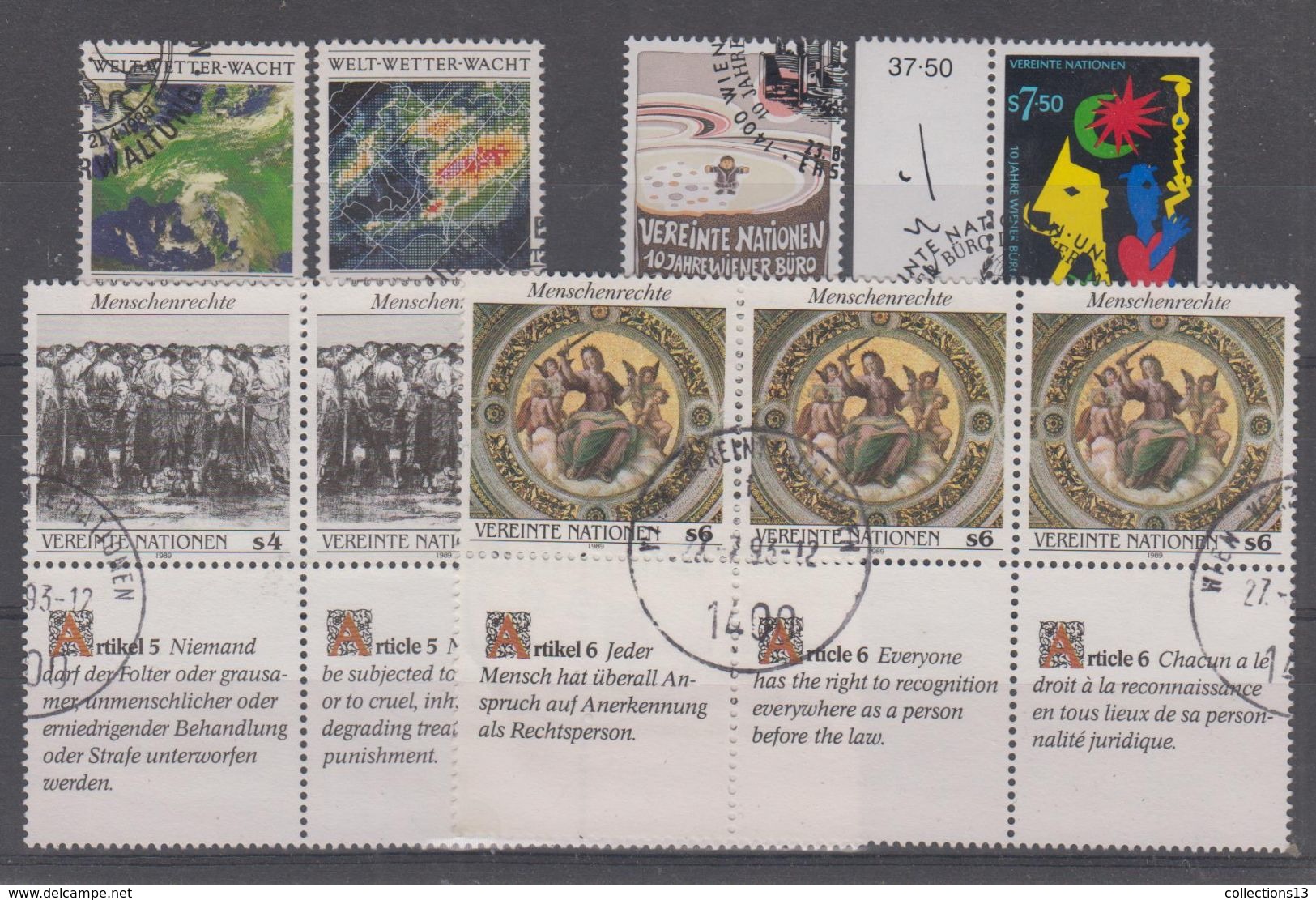 NATIONS UNIS - VIENNE - 92/101 Obli Cote 15,15 Euros Depart A 10% - Used Stamps