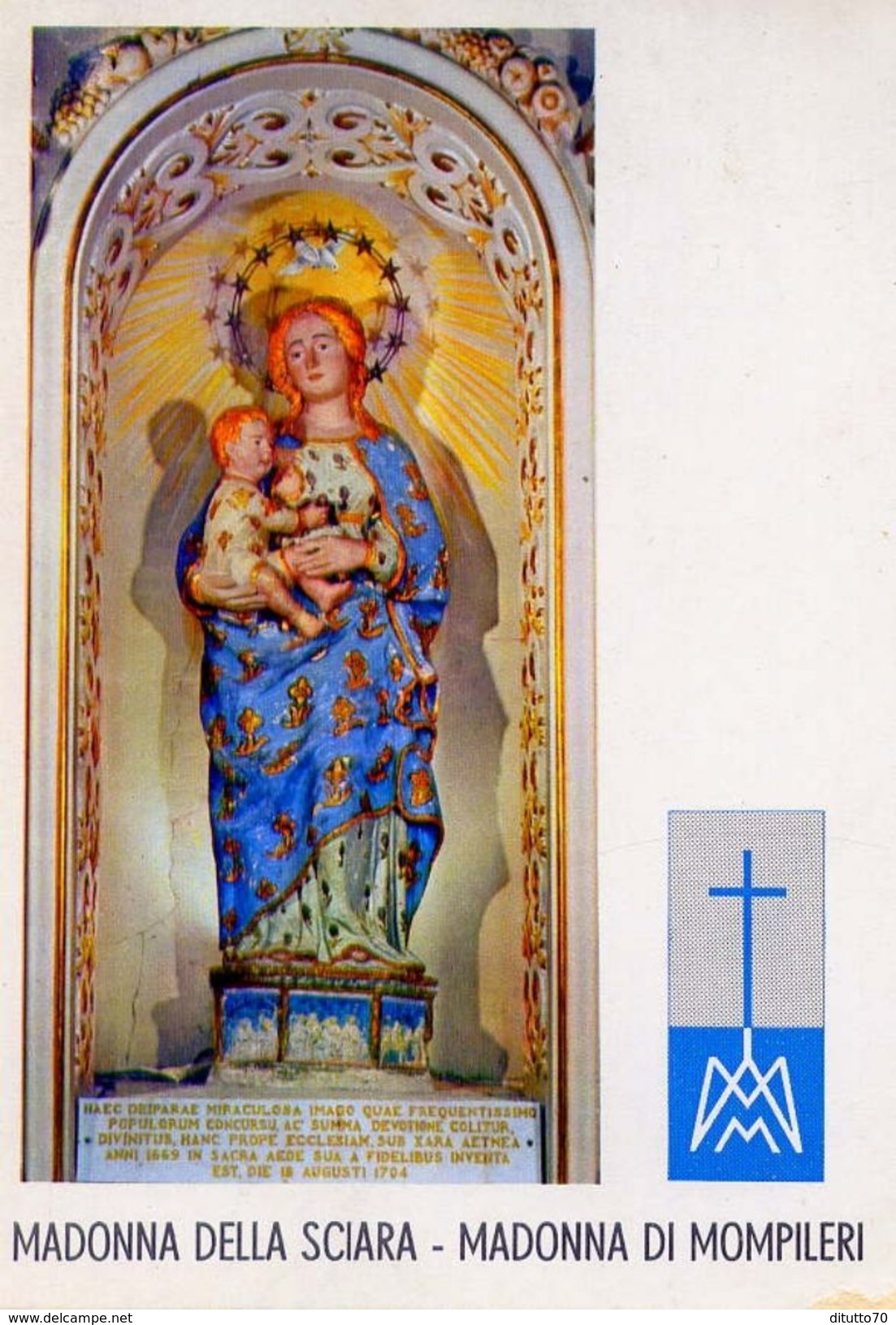 Madonna Della Sciara - Madonna Di Mompilieri - Formato Grande Non Viaggiata – Ar - Other & Unclassified