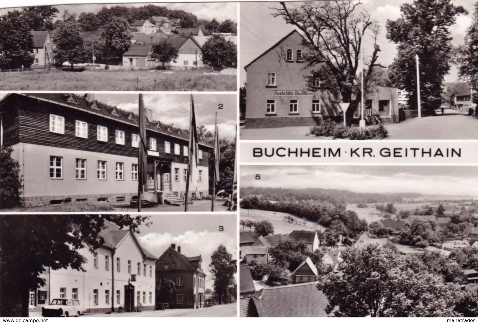 Germany -  Kreis Geithain - Buchheim - Multiview - Printed 1975 - Geithain