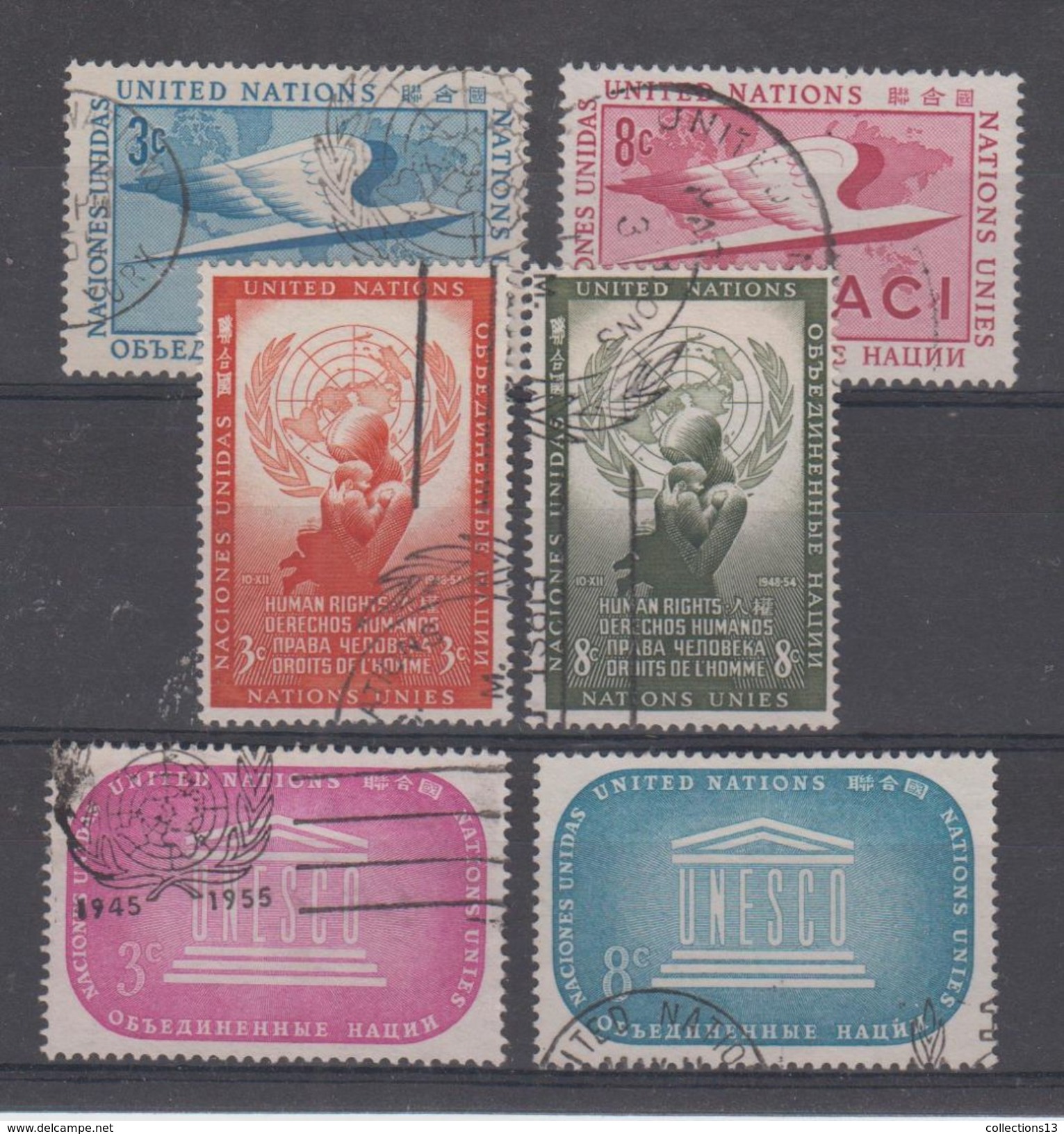 NATIONS UNIS - NEW YORK - 29/34 Obli Cote 12,60 Euros Depart A 10% - Used Stamps