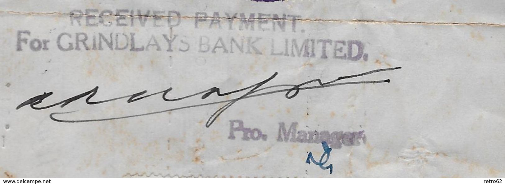 INDIA 1955 - Bill Of Exchange (Grindlays Bank Calcutta) Mit Deutsche Wechselsteuermarken, Extremly Rare - Lettres & Documents