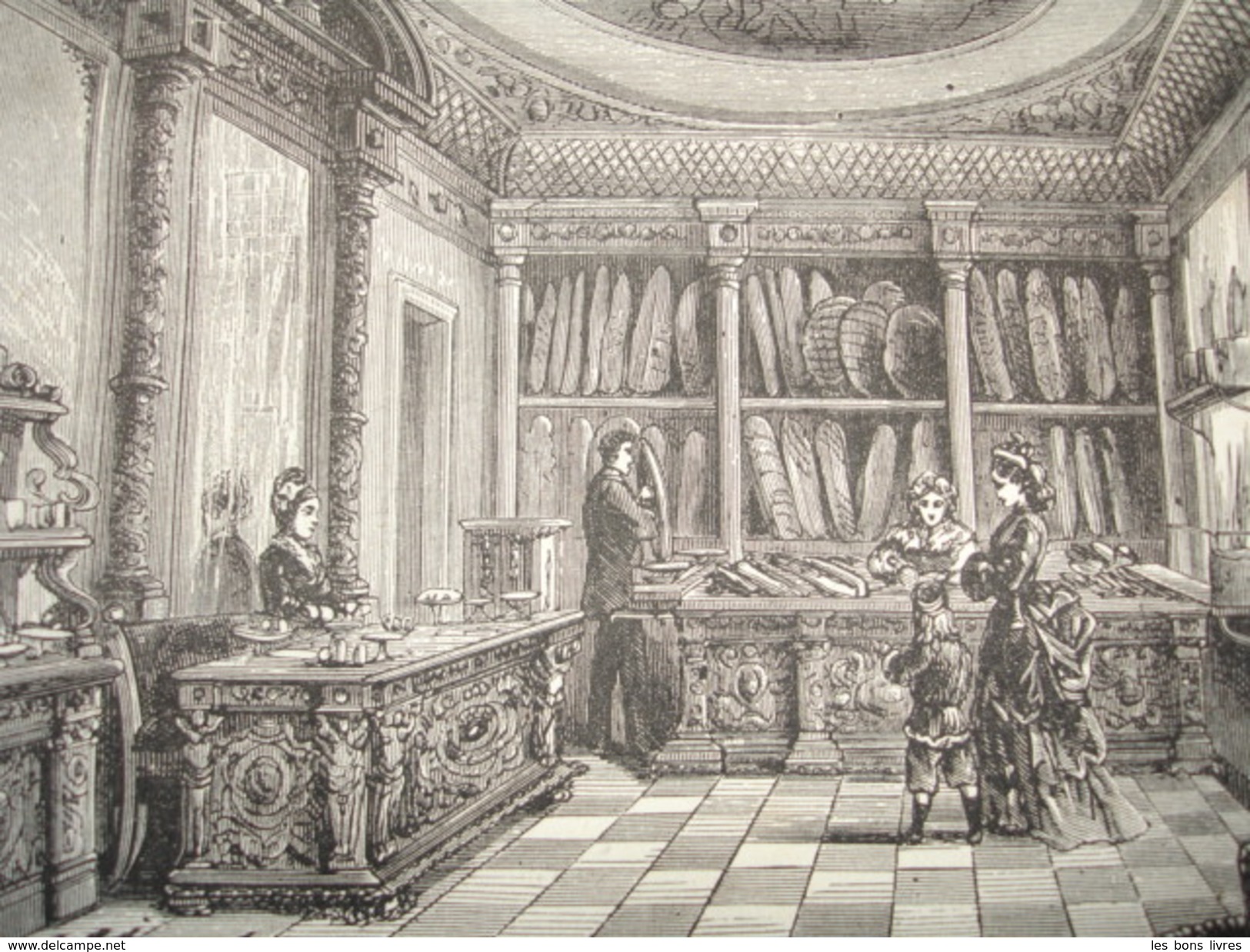 Gravure PARIS XIXe: Boulangeries Du XVIII E & Du XIXe Siècle - Estampes & Gravures