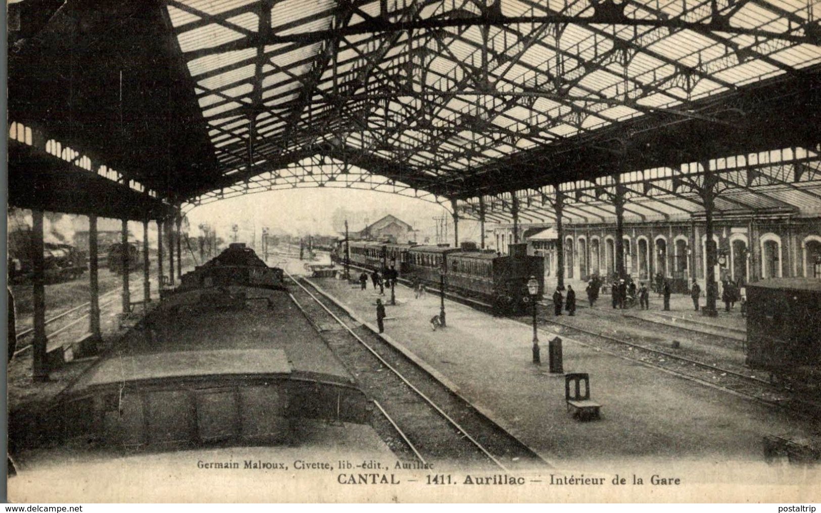 CANTAL AURILLAC INTERIEUR DE LA GARE - Aurillac