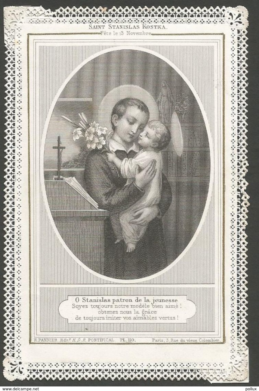 Image Pieuse Holy Card Canivet SAINT STANISLAS Kostka - Godsdienst & Esoterisme