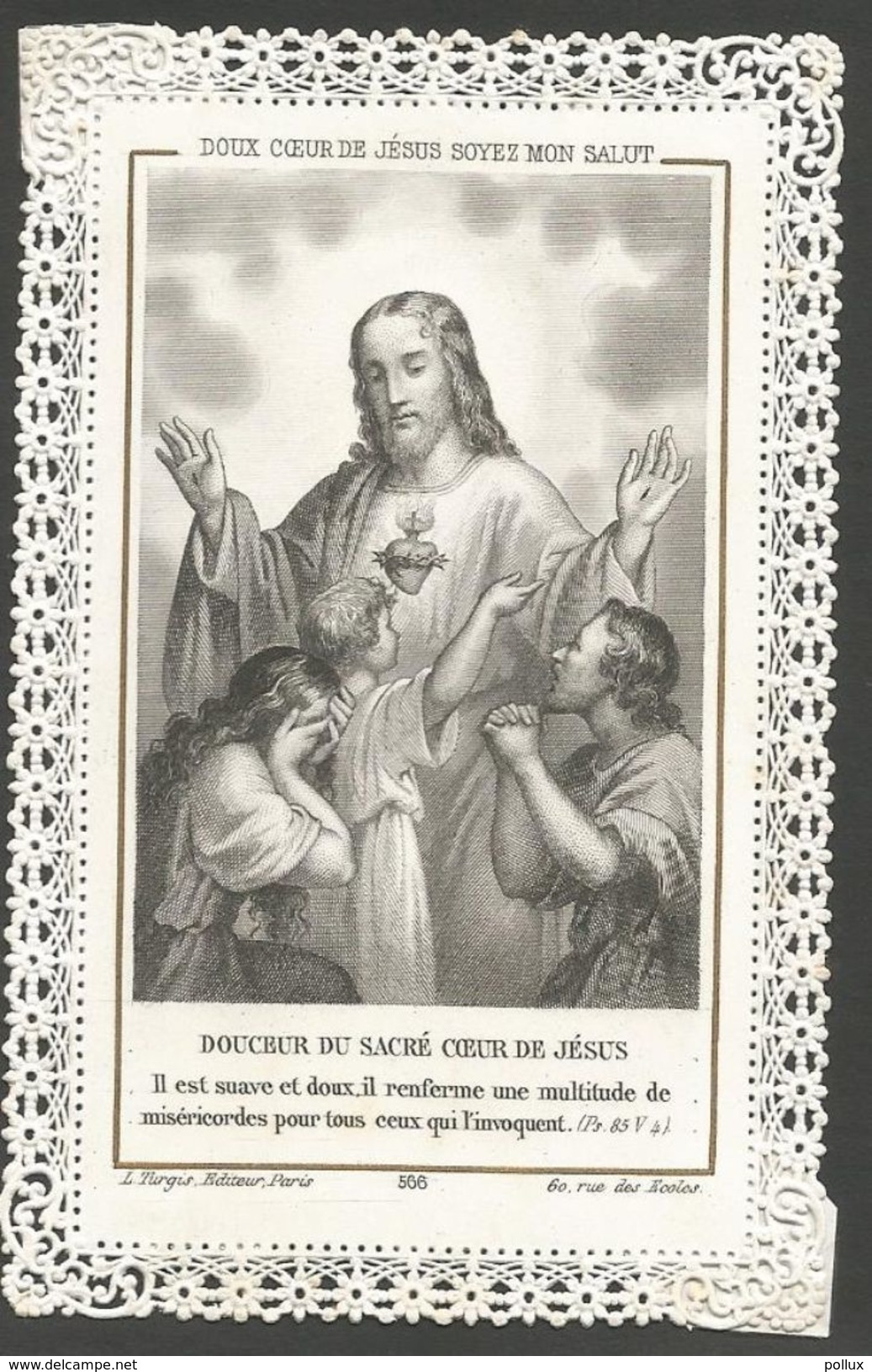 Image Pieuse Holy Card Canivet Doux Coeur De Jésus Soyez Mon Salut - Godsdienst & Esoterisme