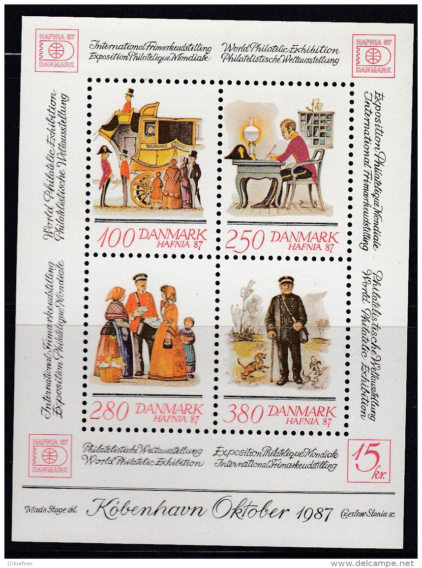 DÄNEMARK Block 6, Postfrisch **, Internationale Briefmarkenausstellung HAFNIA &rsquo;87, Kopenhagen 1986 - 1961-2001