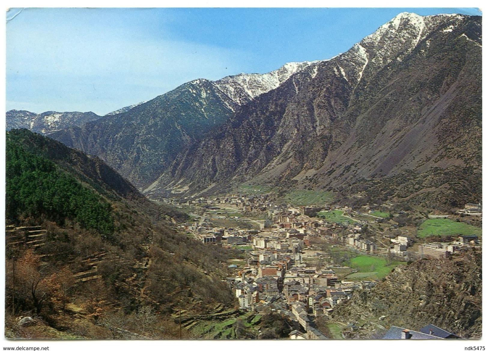 ANDORRA : LES ESCALDES - VISTA GENERAL AL FONS ANDORRA LA VELLA - Andorra