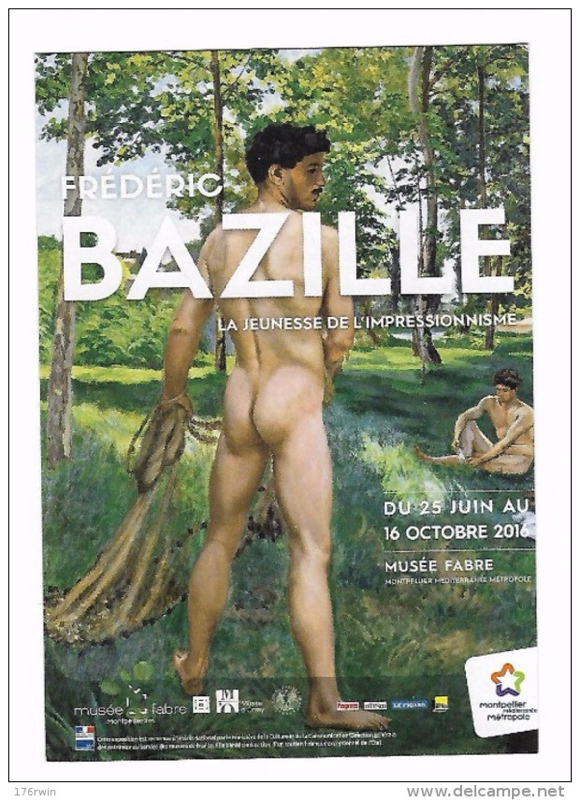 CP  Frédéric BAZILLE  La Jeunesse De L'Impressionnisme  Expo Montpellier 2016  3 - Peintures & Tableaux