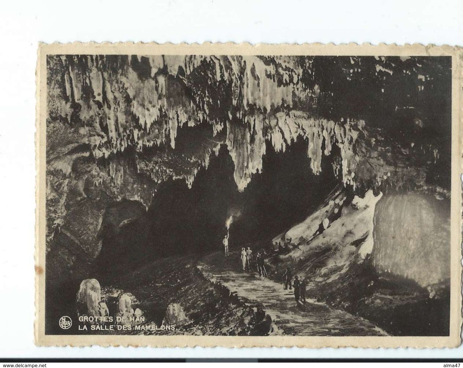 Han-sur-Lesse - LOT De 5 CP - Intérieur Grottes Salles Et Différents Stalactites, Stalagmites - Circulés 1912, 1953,... - Rochefort