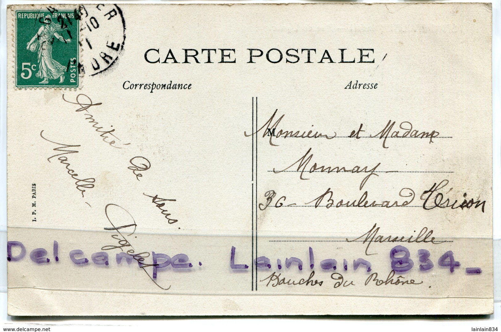 - SAINT - GAULTIER ( Indre ) - Rue De Lignac, Bar Tabac DAUBORD, épaisse, 1911 ?, Animation, écrite,TBE, Scans. - Autres & Non Classés