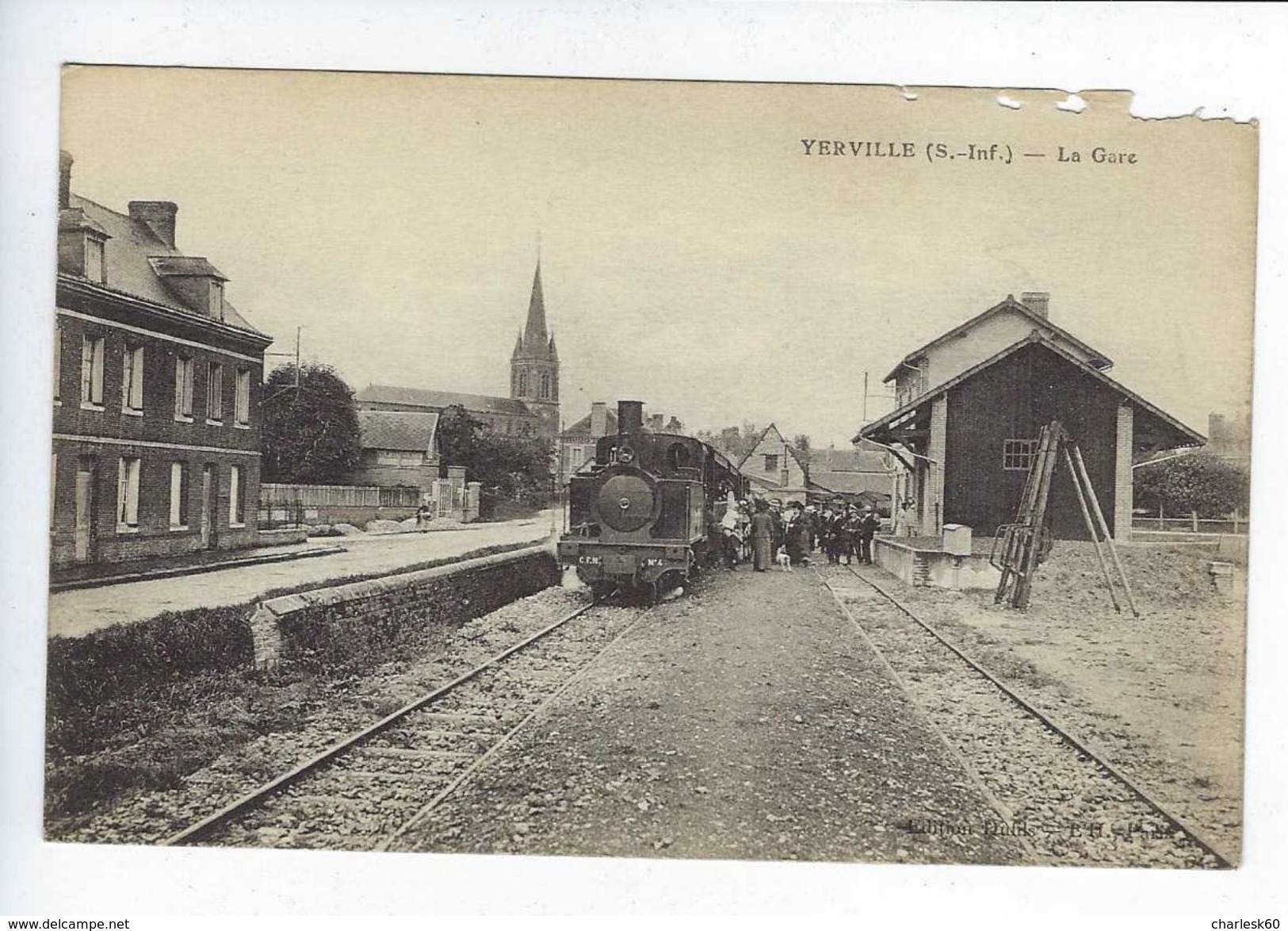 CPA - 76 - Animée - Yerville - Gare - Dufils - Yerville