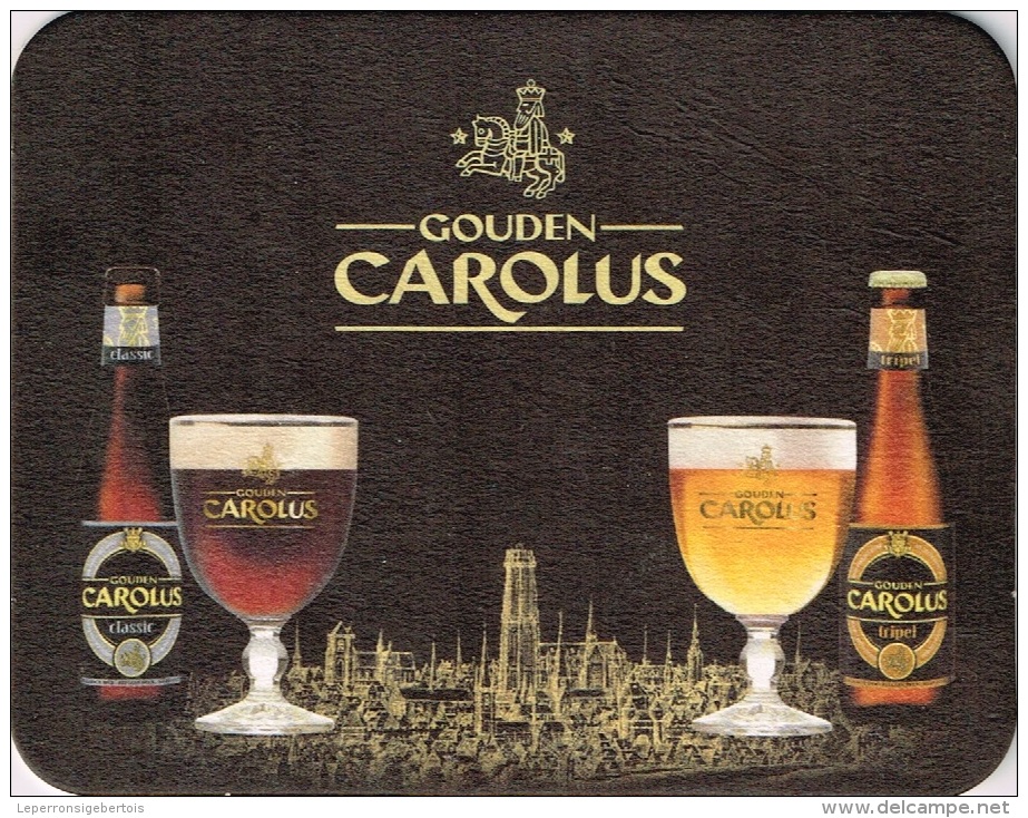 Sous-bock - Gouden Carolus -Brouwerij Het Anker Mechelen -2 Scan - Sous-bocks