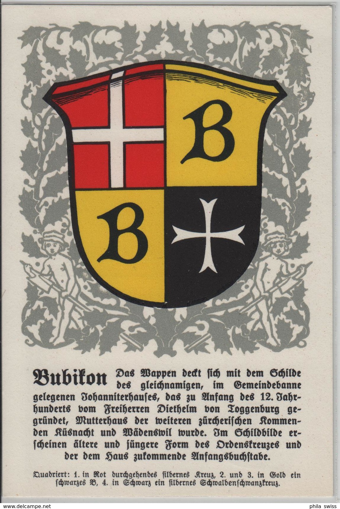 Bubikon - Zürcher Gemeindewappen No. 3 - Bubikon