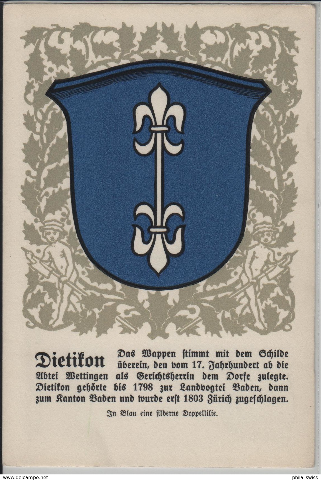 Dietikon - Zürcher Gemeindewappen No. 6 - Dietikon