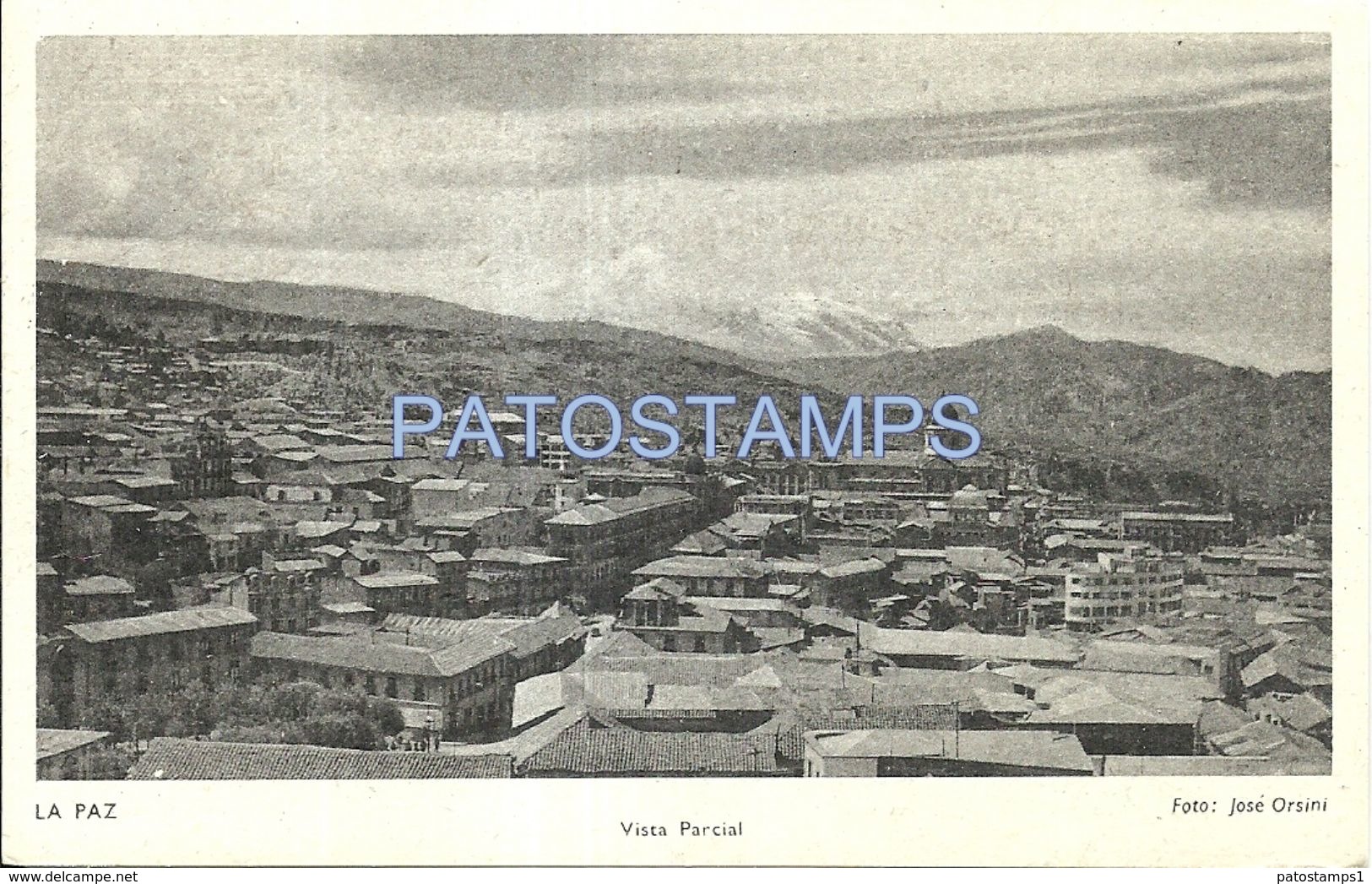 78731 BOLIVIA LA PAZ VIEW PARTIAL POSTAL STATIONERY POSTCARD - Bolivie