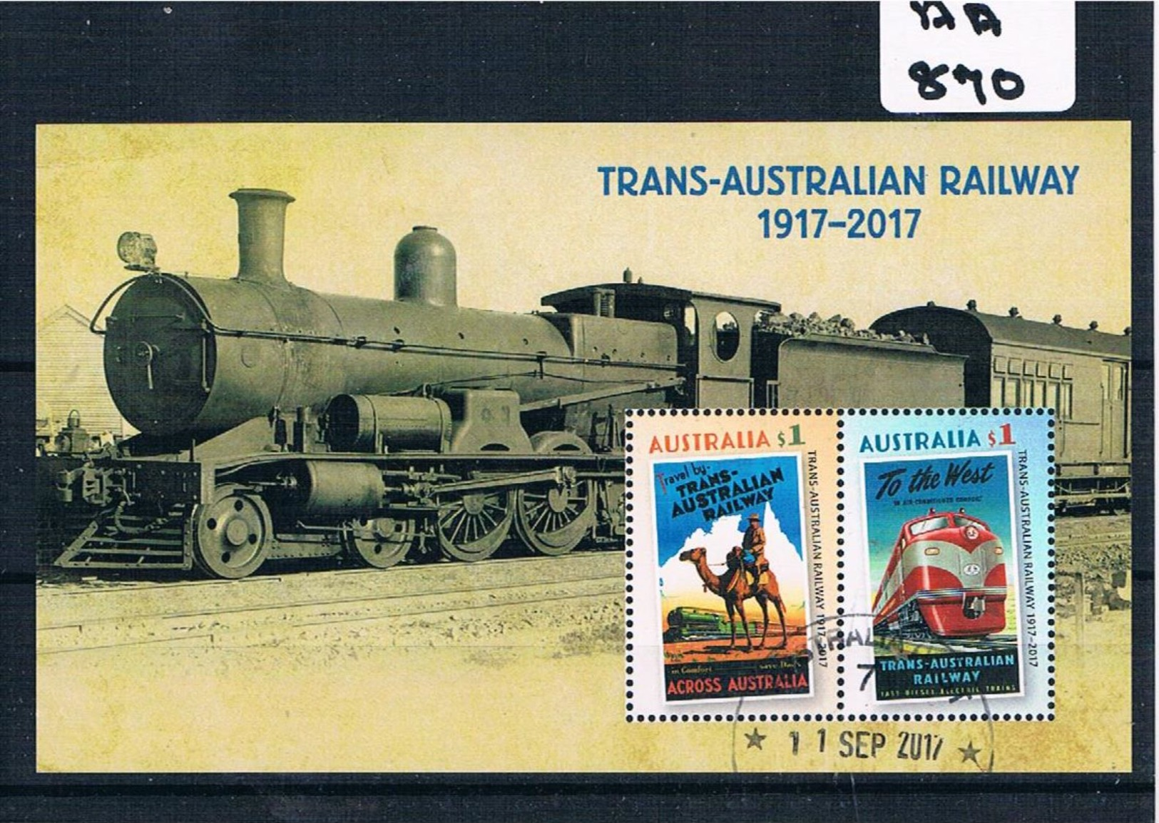 Australia 2017  Railway  M/sheet  F/used AA870 - Used Stamps