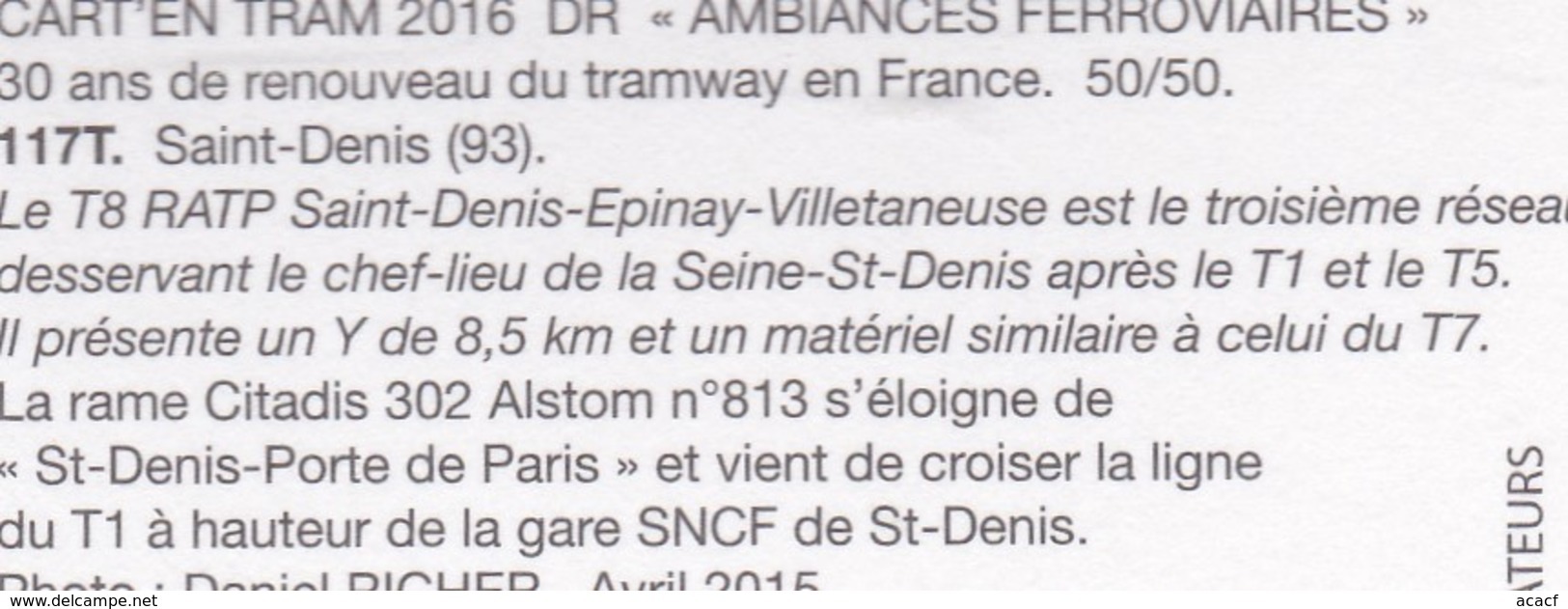 Tramway Citadis 302 Alstom (T8 RATP), à Saint-Denis (93)  - - Saint Denis