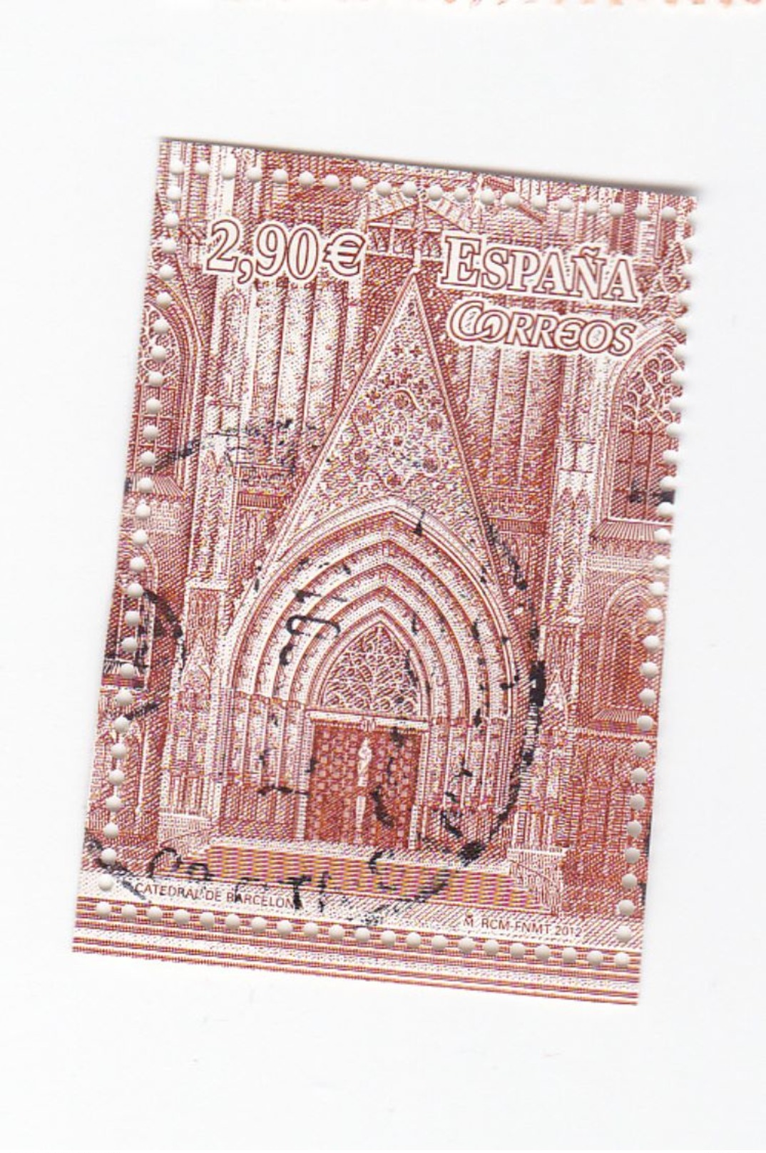 0,90 EUROS - Cathédrale De BARCELONE - Oblitérés