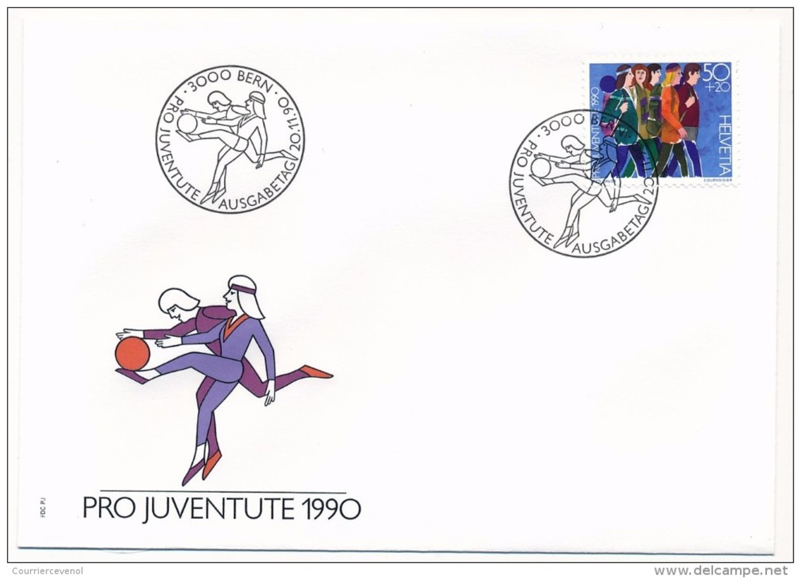 SUISSE -  FDC 1990 - Pro Juventute - 5 Enveloppes ( 2 Séries ) - FDC