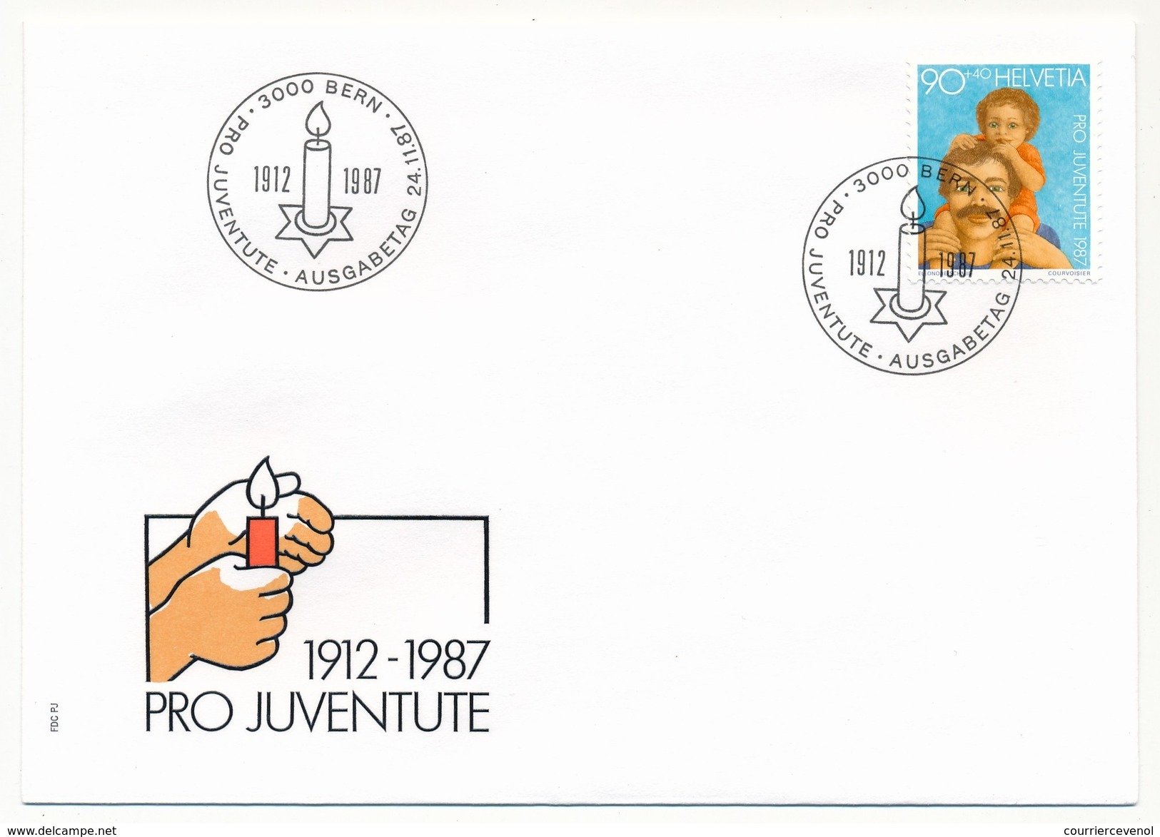 SUISSE - 6 Enveloppes FDC - Pro Juventute 1987 - Bern - 24/11/1987 - FDC