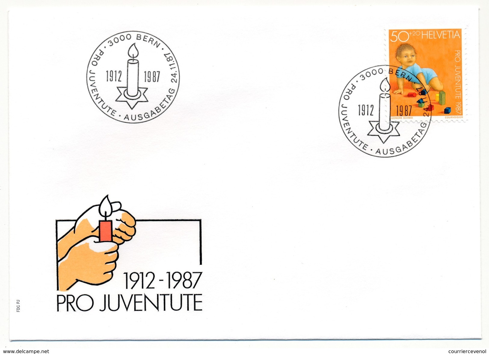 SUISSE - 6 Enveloppes FDC - Pro Juventute 1987 - Bern - 24/11/1987 - FDC