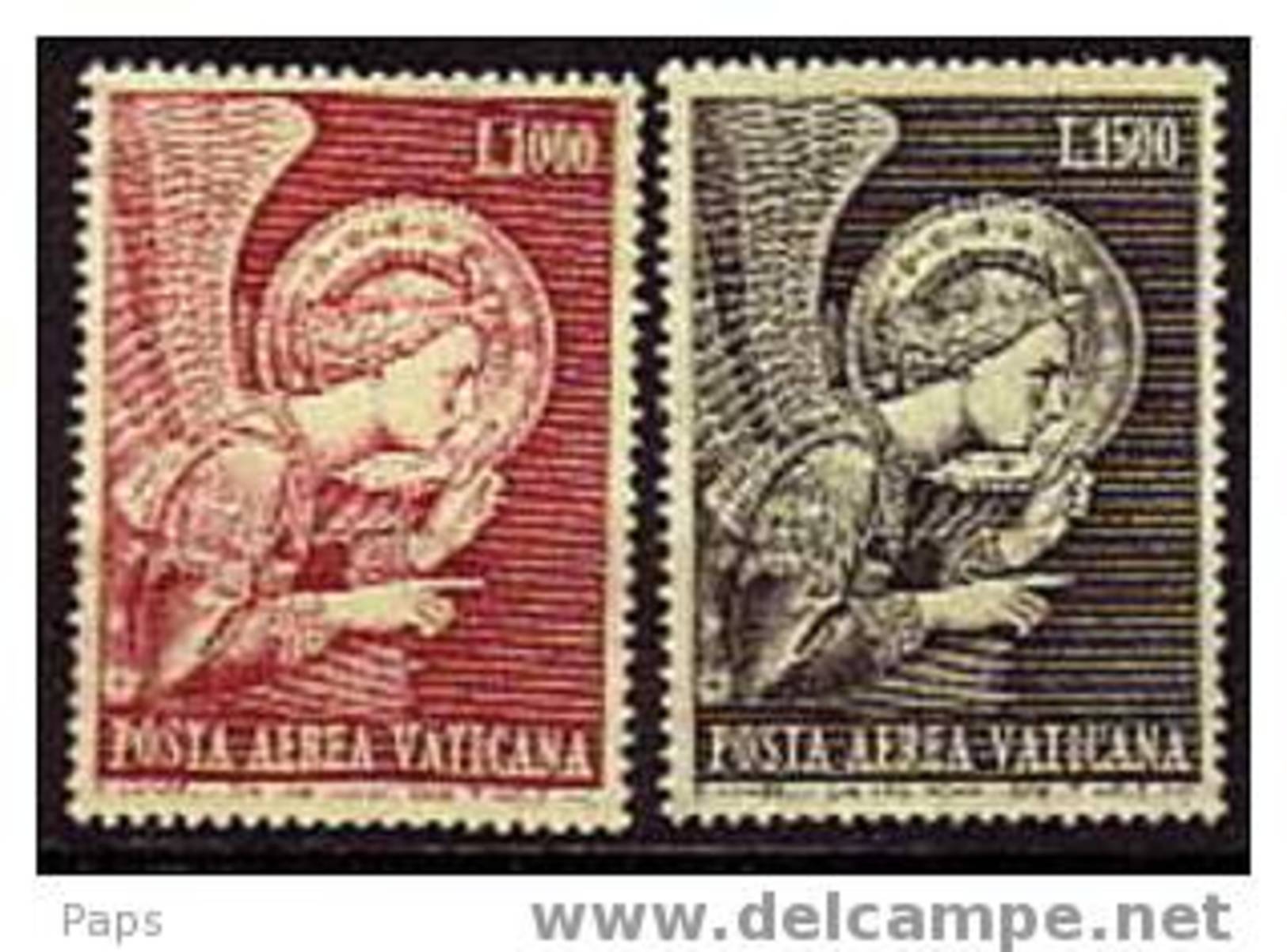 1968-VATICAN-Y&T P.A.N°53/54** ANGE - Airmail