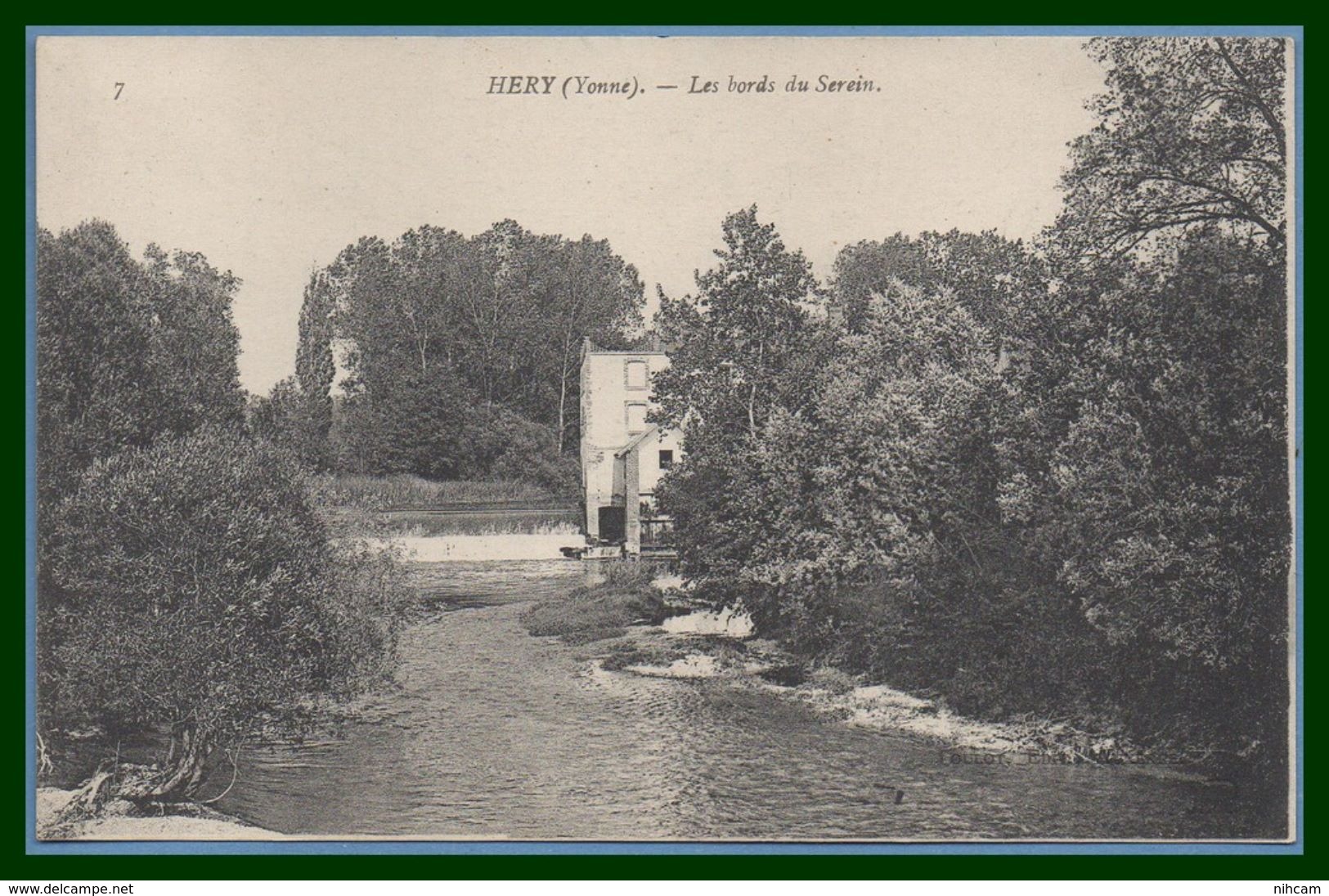 CPA Hery Les Bords Du Serein écrite TB - Hery