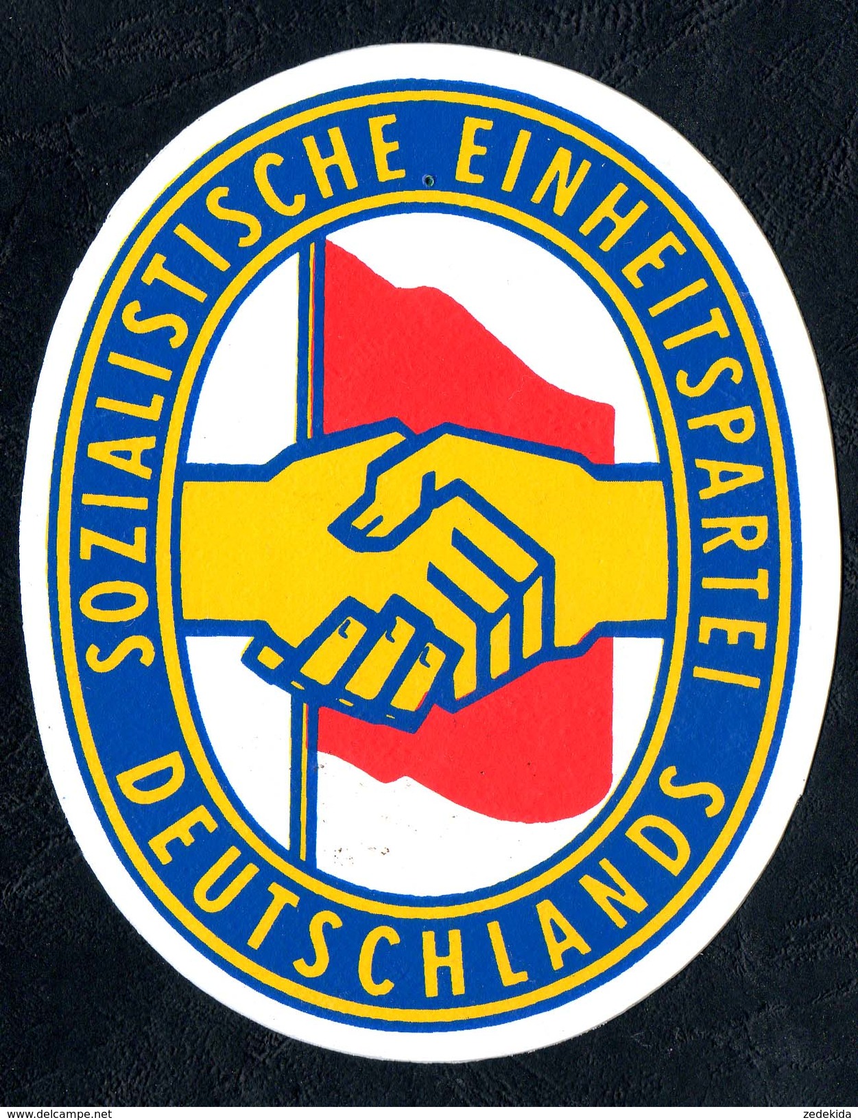 A7107 - Altes Emblem - SED - DDR - Sozialistische Einheitspartei Deutschland - Parteiabzeichen - Sonstige & Ohne Zuordnung