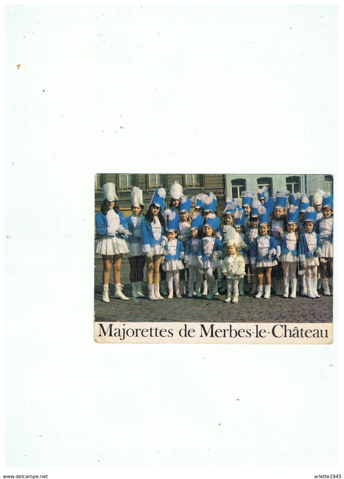 CARTE PHOTO MAJORETTES DE MERBES LE CHATEAU - Merbes-le-Château