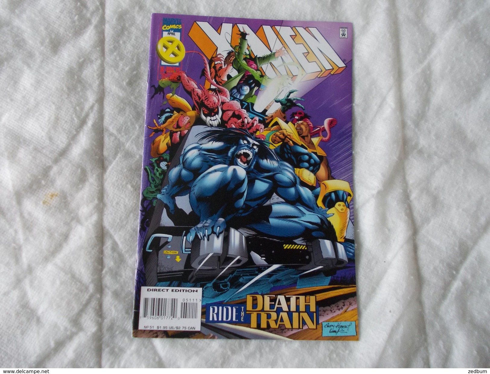 MARVEL Comics Group X-MEN Deluxe Ride The Death Train 1996 - Marvel
