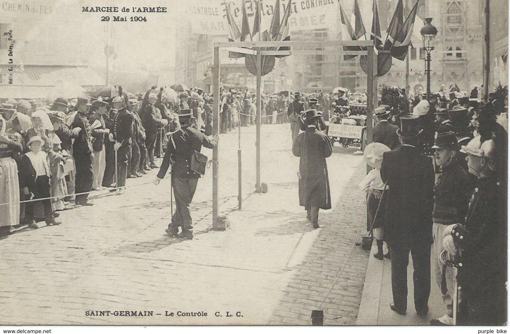 78 Yvelines Saint Germain Paris Marche De L'armée 29 Mai 1904 Le Contrôle TTBE - St. Germain En Laye (castle)