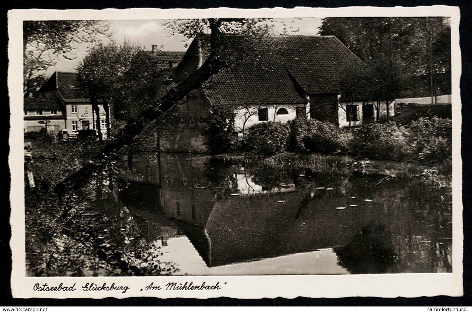 AK/CP  Glücksburg  Am Mühlenbach  Gel./circ.  1940    Erh./Cond.  1-    Nr. 00108 - Glücksburg